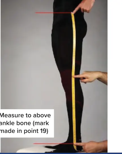 How to measure side of leg