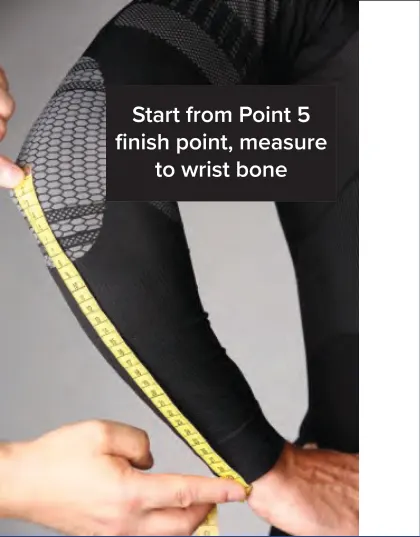 How to measure elbow to wrist